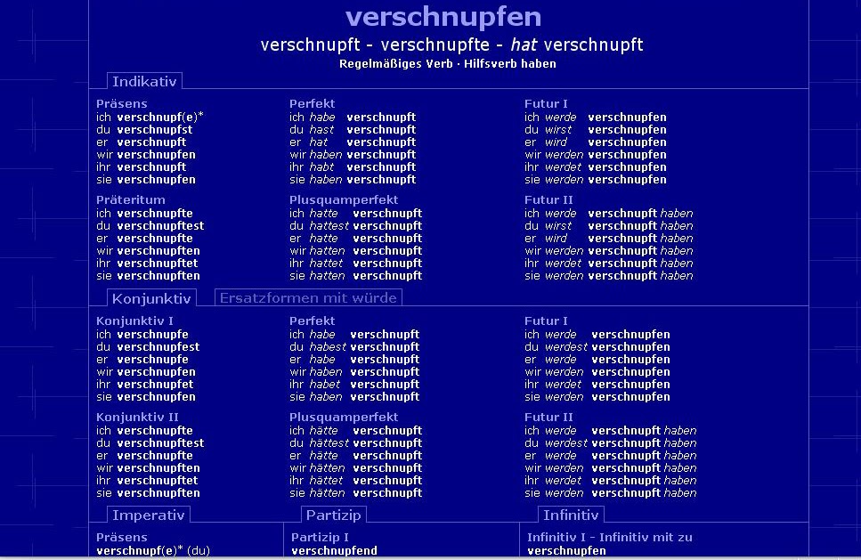wortfeiler: der konjugator oder wie man deutsche verben beugt.